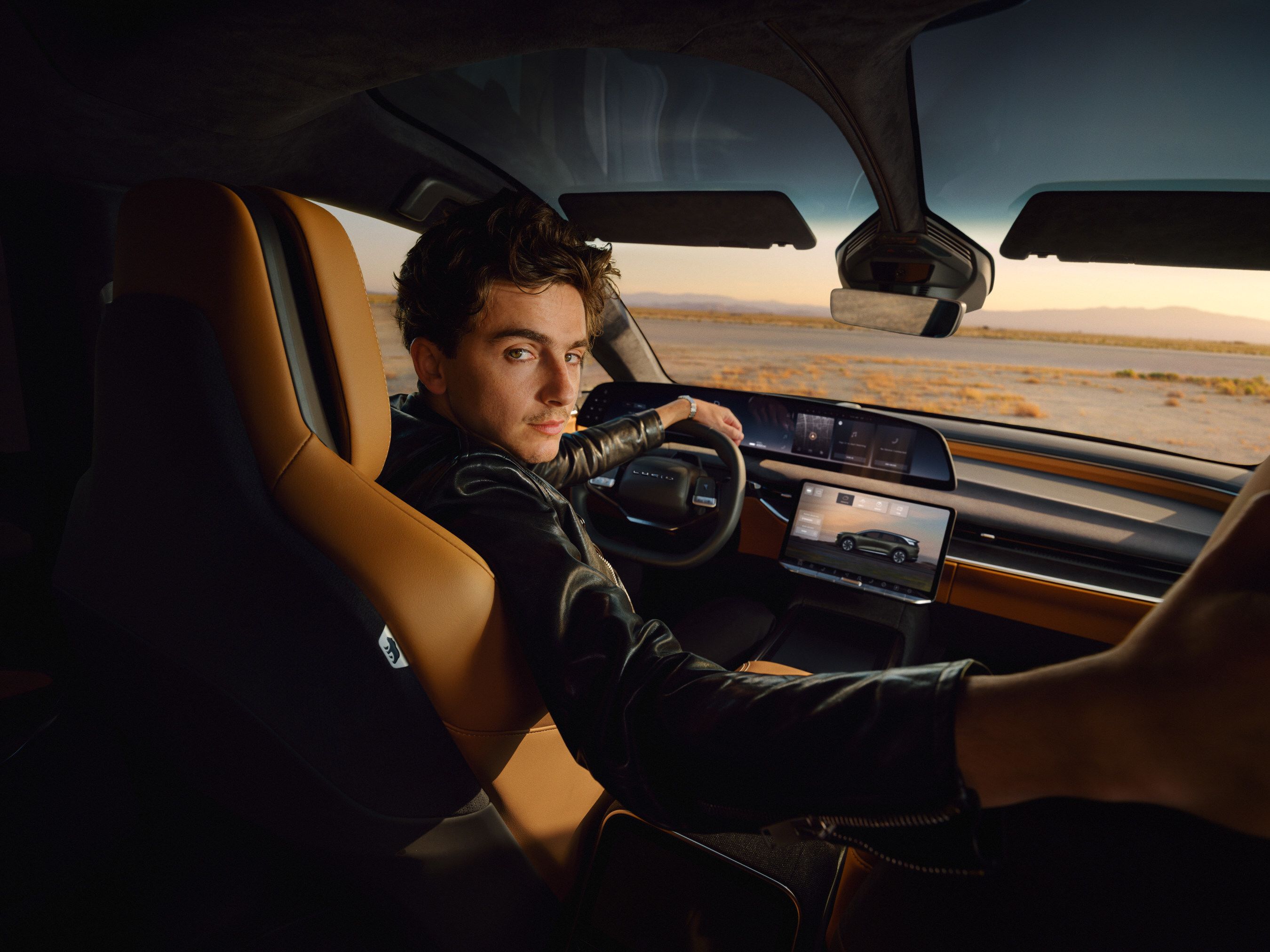 Timothee Chalamet for Lucid Motors