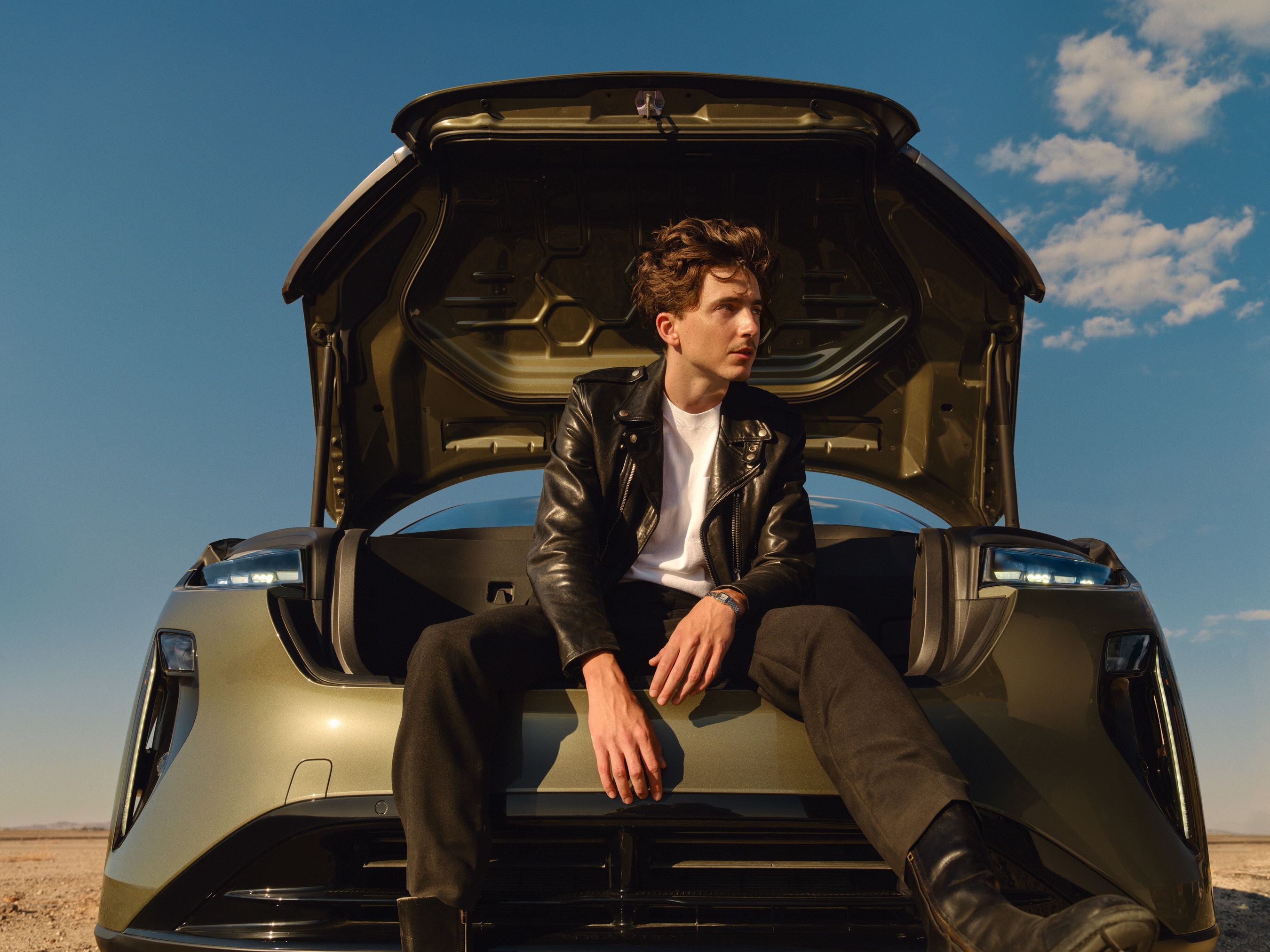Timothee Chalamet for Lucid Motors