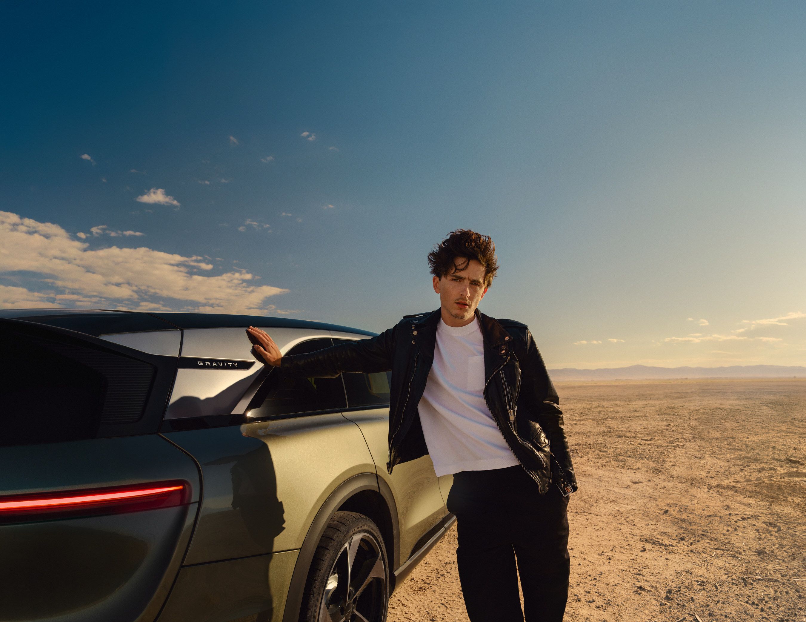 Timothee Chalamet for Lucid Motors